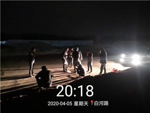 协同现场负责人巡查重点工程夜间加班工人施工情况，确保进度（老孟庄白河路）